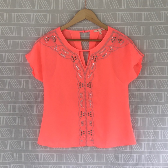 Fluorescent Coral Top - Picture 2 of 6